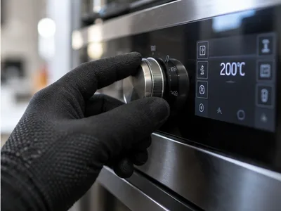 электрические духовые шкафы: Выход на 200 °С — греет и держит температуру